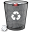 Recycle Bin Full 3 Icon 32x32 png